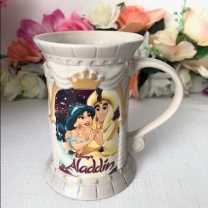 Disney Store Jasmine & Aladdin Castle Coffee Mug